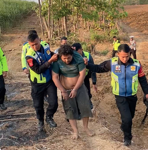 Pelaku yang ditangkap. Dok: PJR Polda Jabar