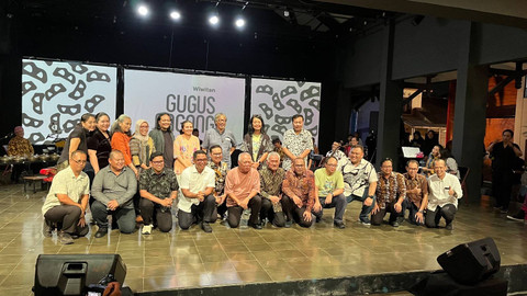 Foto bersama saat acara Wiwitan Gugus Bagong di PSBK, Sabtu (12/10). Foto: Arif UT/Pandangan Jogja