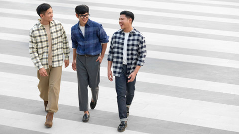 Koleksi flannel Uniqlo terbaru untuk pria. Foto: dok. Uniqlo Indonesia