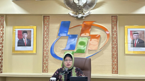 Plt. Kepala BPS, Amalia Adininggar Widyasanti dalam konferensi pers di Kantor Pusat BPS, Selasa (15/10/2024). Foto: Ave Airiza Gunanto/kumparan