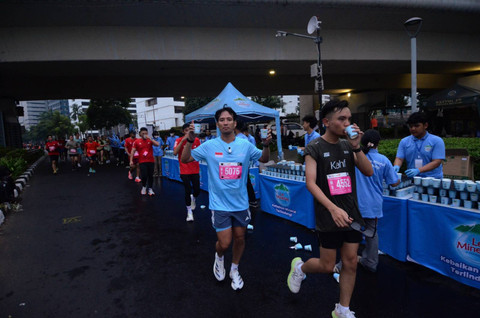 Le Minerale menjadi official mineral water di Jakarta Running Festival 2024. Foto: Istimewa