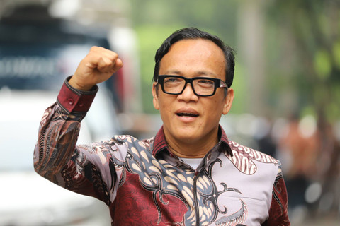 Imannual Ebenezer mendatangi kediaman Presiden terpilih Prabowo Subianto di Jalan Kertanegara, Jakarta Selatan, Selasa (15/10/2024). Foto: Iqbal Firdaus/kumparan