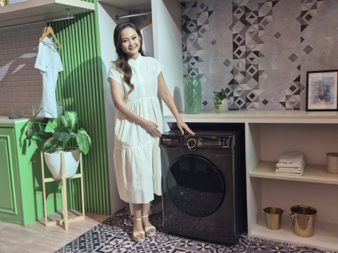 Fitur unggulan mesin cuci front loading dari Sharp. Foto: Hutri Dirga Harmonis/kumparan