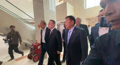 Calon Kepala BIN, Herindra di Kompleks Parlemen, Senayan, Rabu (16/10). Foto: Haya Syahira/kumparan