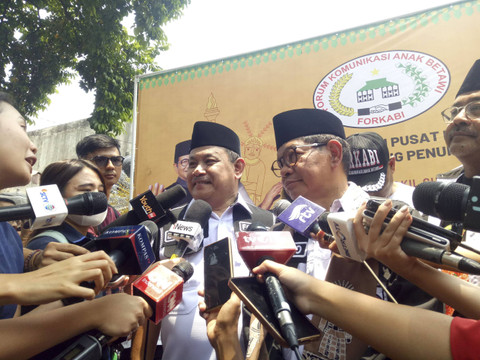 Calon Gubernur nomor urut tiga Jakarta Pramono Anung di Forum Komunikasi Anak Betawi (Forkabi), Jalan Nusa Indah No.24, Cipete Selatan, Cilandak, Jakarta Selatan, Rabu (16/10/2024). Foto: Alya Zahra/Kumparan