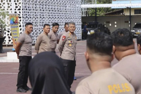 Sebanyak 60 personel polisi di Polres Trenggalek menjalani program penurunan berat badan.  Foto: Dok. Istimewa