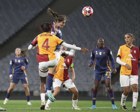 Liga Champions Wanita Galatasaray melawan AS Roma. Foto: Cathrin Mueller/Reuters