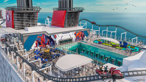 Atraksi bertema Marvel Universe di atas Disney Cruise Line. Foto: Disney Cruise Line