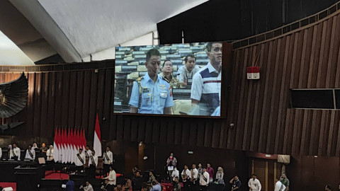 Suasana gladi bersih pelantikan presiden dan wakil presiden terpilih di Kompleks Parlemen, Senayan, Jakarta Pusat, Sabtu (19/10/2024). Foto: Jonathan Devin/kumparan