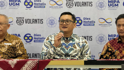 Founder & CEO Volantis Technology, Bachtiar Rifai, saat jumpa pers Jogja Innovator Summit, Jumat (18/10). Foto: Arif UT/Pandangan Jogja