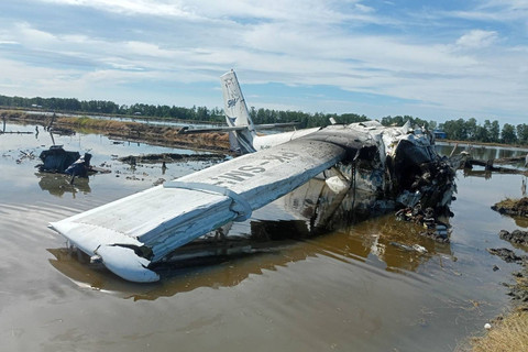 Kecelakaan Pesawat SAM Air di Pohuwato, Gorontalo. Foto: Kemenhub RI