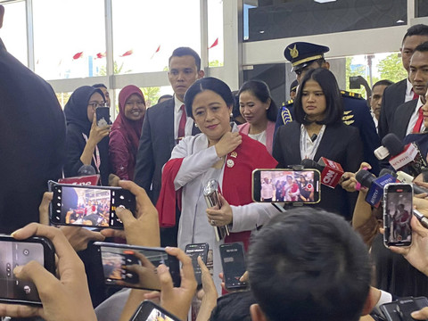 Puan Maharani di kompleks Parlemen, Jakarta pada Minggu (20/10/2024). Foto: Abid Raihan/kumparan