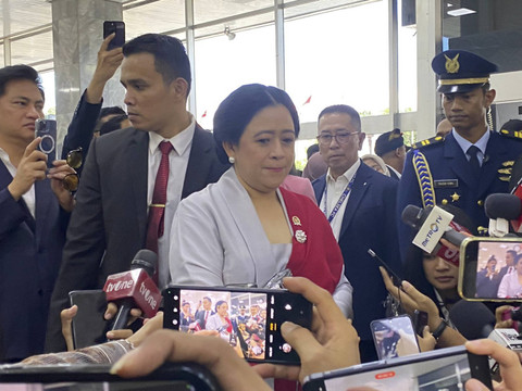 Puan Maharani di kompleks Parlemen, Jakarta pada Minggu (20/10/2024). Foto: Abid Raihan/kumparan