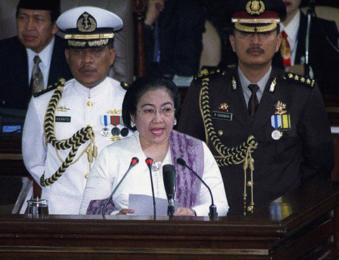 Presiden kelima Megawati Soekarno Putri. Foto: Adek Berry/AFP