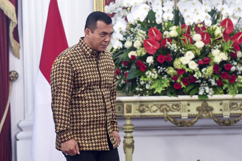 Wakil Menteri Imigrasi dan Pemasyarakatan, Silmy Karim berjalan saat dipanggil Presiden Prabowo Subianto dalam pengumuman jajaran menteri Kabinet Merah Putih di Istana Merdeka, Jakarta, Minggu (20/10/2024). Foto: Muhammad Adimaja/ANTARA FOTO