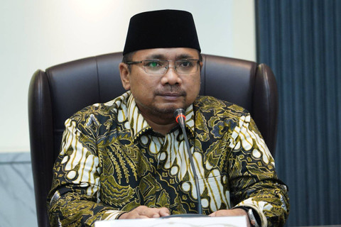 Menteri Agama (Menag) Periode 2020-2024, Yaqut Cholil Qoumas di Kemenag, Jakarta, Senin (21/10/2024). Foto: Kemenag RI