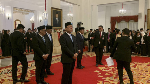 Suasana jelang pelantikan Kepala Badan dan Utusan Khusus Presiden di Istana Negara Jakarta, Selasa (22/10/2024). Foto: Luthfi Humam/kumparan