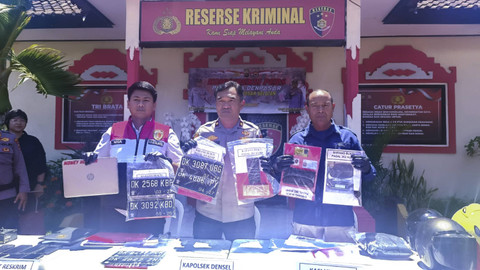 Tiga pelaku sindikat jambret di Bali. Foto: Denita BR Matondang/kumparan