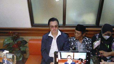 Baim Wong Hadiri Sidang Perdana Perceraiannya dengan Paula Verhoeven. Foto: Vincentius Mario/kumparan