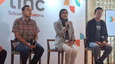 Mia Melinda, CEO Telkomsel Ventures (tengah). Foto: Habib Allbi Ferdian/kumparan