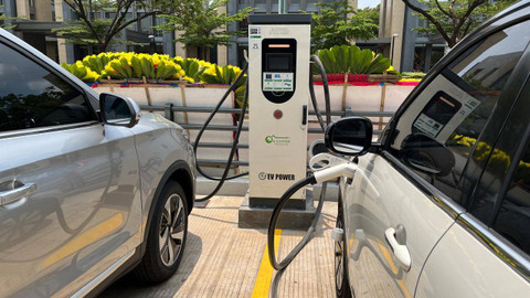 Ilustrasi charging station atau SPKLU. Foto: Aditya Pratama Niagara/kumparan