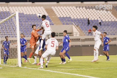 Timnas U-17 Indonesia vs Kuwait dalam matchday perdana Grup G Kualifikasi Piala Asia 2025 di Abdullah Al Khalifa Stadium, Rabu (23/10) malam WIB. Foto: Dok. PSSI