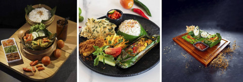 Pais Ikan Resep Tambi at Hotel Neo Palma Palangkaraya, Pepes Nasi Kecombrang at The Alana Hotel and Conference Center - Sentul City, Kakap Pepes Nasi Panggang at Harper Cikarang. Foto: Dok.Archipelago
