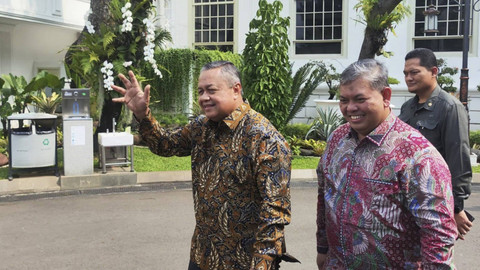 Gubernur BI, Perry Warjiyo, di Istana Kepresidenan Jakarta, Kamis (24/10). Foto: Jonathan Devin/kumparan