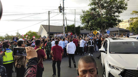 Wapres Gibran Rakabuming Raka tiba di Akmil Magelang, Kamis (24/10/2024). Foto: Arfiansyah Panji Purnandaru/kumparan