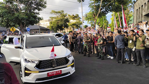 Wapres Gibran Rakabuming Raka tiba di Akmil Magelang, Kamis (24/10/2024). Foto: Arfiansyah Panji Purnandaru/kumparan
