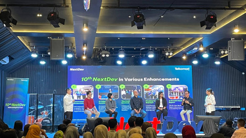 Telkomsel resmi buka program impact startup incubator NextDev 2024 ke-10 dengan tema #ElevatingStartups. Foto: Habib Allbi Ferdian/kumparan