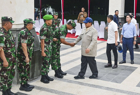 Presiden Prabowo Subianto tiba di Akmil, Magelang, Kamis (24/10/2024). Foto: Rusman/Biro Pers Sekretariat Presiden