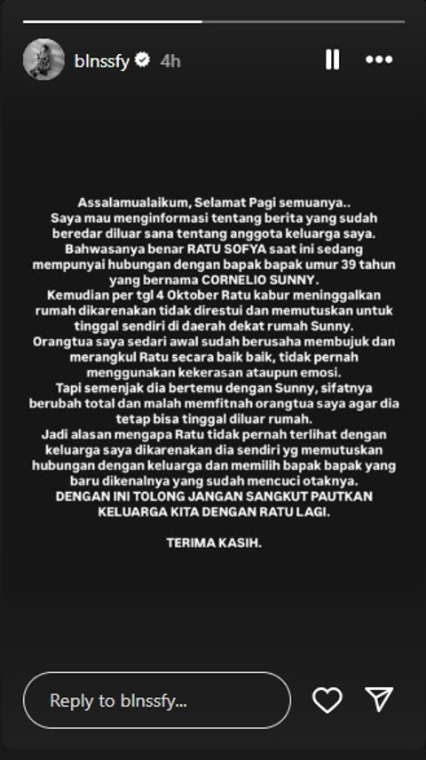 IG Story Bulan Sofya