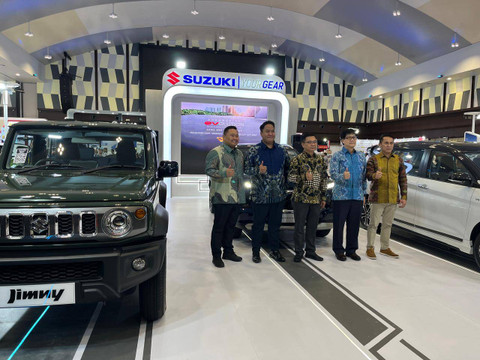 Pembukaan booth Suzuki di GIIAS Semarang 2024. Foto: kumparan