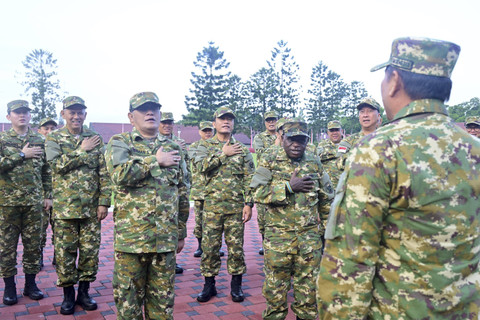 Suasana retreat Kabinet Merah Putih hari kedua di Akmil, Magelang, Jawa Tengah, Sabtu (26/10/2024). Foto: Rusman/Biro Pers Sekretariat Presiden