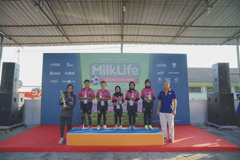 Pemenang Skill Challenge MilkLife Soccer Challenge Yogyakarta Series 2 2024. Foto: Dok. MilkLife Soccer