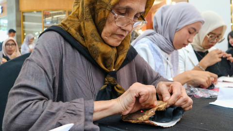 Peserta workshop yang diselenggarakan sebagai kegiatan lainnya dalam event Semarak UMKM Sriwijaya Sumsel 2024, Sabtu (26/10) Foto: rey/nyms/abp/urban id