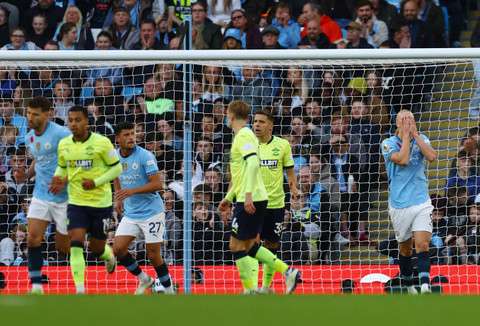 Man City vs Southampton di Liga Inggris. Foto: Lee Smith/REUTERS 