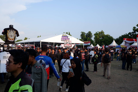 Suasana acara Honda Bikers Day 2024 di Klaten, Jawa Tengah (26/10/2024). Foto: Sena Pratama/kumparan