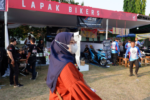 Suasana acara Honda Bikers Day 2024 di Klaten, Jawa Tengah (26/10/2024). Foto: Sena Pratama/kumparan