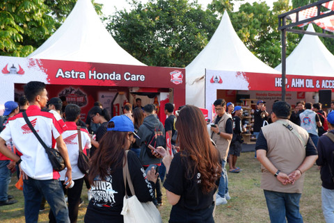Suasana acara Honda Bikers Day 2024 di Klaten, Jawa Tengah (26/10/2024). Foto: Sena Pratama/kumparan