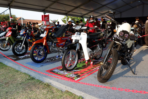 Suasana acara Honda Bikers Day 2024 di Klaten, Jawa Tengah (26/10/2024). Foto: Sena Pratama/kumparan