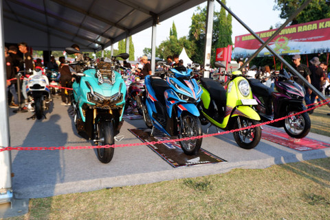 Suasana acara Honda Bikers Day 2024 di Klaten, Jawa Tengah (26/10/2024). Foto: Sena Pratama/kumparan