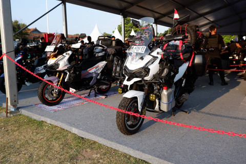 Suasana acara Honda Bikers Day 2024 di Klaten, Jawa Tengah (26/10/2024). Foto: Sena Pratama/kumparan