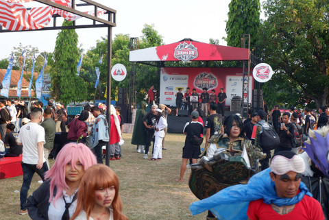 Suasana acara Honda Bikers Day 2024 di Klaten, Jawa Tengah (26/10/2024). Foto: Sena Pratama/kumparan