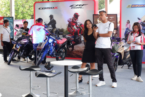 Suasana acara Honda Bikers Day 2024 di Klaten, Jawa Tengah (26/10/2024). Foto: Sena Pratama/kumparan