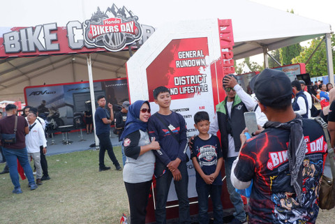 Suasana acara Honda Bikers Day 2024 di Klaten, Jawa Tengah (26/10/2024). Foto: Sena Pratama/kumparan