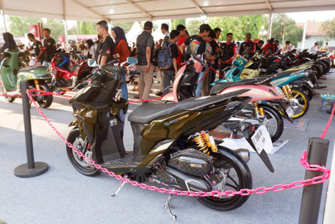 Suasana acara Honda Bikers Day 2024 di Klaten, Jawa Tengah (26/10/2024). Foto: Sena Pratama/kumparan