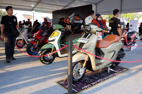 Suasana acara Honda Bikers Day 2024 di Klaten, Jawa Tengah (26/10/2024). Foto: Sena Pratama/kumparan