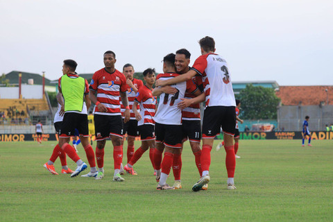 Para pemain Madura United di Liga 1 2024/25. Foto: Madura United